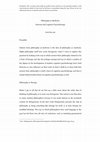 Research paper thumbnail of Philosophy as Medicine: Stoicism and Cognitive Psychotherapy