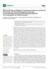 Research paper thumbnail of What Is the Role of Religious Commitment between an Extrovert Personality and Moral Disengagement through Prosocial/Antisocial Behaviours and Moral Identity? An Investigation on Student-Athletes