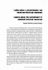 Research paper thumbnail of Lições sobre o contentamento nas narrativas históricas medievais – Susani Silveira Lemos França