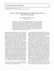 Research paper thumbnail of Almost 30 Years of Writing Research: Making Sense of It All with The Wrath of Khan