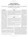 Research paper thumbnail of Technical Efficiency of Portuguese Wine Farms