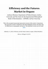 Research paper thumbnail of Efficiency and the Futures Market in Organs