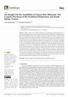 Research paper thumbnail of An Insight into the Suitability of Clayey Raw Materials: The Ceramic Provinces of the Northern Peloponnese and South Epirus, Greece