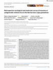 Research paper thumbnail of Retrospective serological and molecular survey of myxoma or antigenically related virus in the Iberian hare, <i>Lepus granatensis</i>