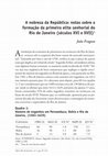 Research paper thumbnail of A nobreza da República: notas sobre a formação da primeira elite senhorial do Rio de Janeiro (séculos XVI e XVII)  – João Fragoso