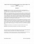 Research paper thumbnail of Analysis of Water Used For Haemodialysis In Dialysis Centers, South East Nigeria – How Adequate?