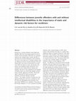 Research paper thumbnail of Differences between juvenile offenders with and without intellectual disabilities in the importance of static and dynamic risk factors for recidivism