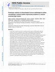 Research paper thumbnail of Proteomic analysis of physiological versus pathological cardiac remodeling in animal models expressing mutations in myosin essential light chains