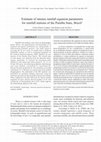 Research paper thumbnail of Estimate of intense rainfall equation parameters for rainfall stations of the Paraíba State, Brazil