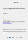 Research paper thumbnail of The political economy of local content in African extractives: Lessons from three African countries