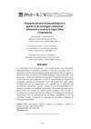 Research paper thumbnail of Evaluación del nivel de sostenibilidad en la gestión de las tecnologías y sistemas de información a través de la Lógica Difusa Compensatoria