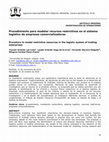 Research paper thumbnail of Procedimiento para modelar recursos restrictivos en el sistema logístico de empresas comercializadoras