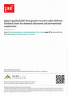 Research paper thumbnail of Japan's gradual shift from passive to active cyber defense: Evidence from the domestic discourse and international cooperation