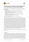 Research paper thumbnail of A Fuzzy-Based PI Controller for Power Management of a Grid-Connected PV-SOFC Hybrid System