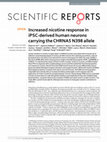 Research paper thumbnail of Increased nicotine response in iPSC-derived human neurons carrying the CHRNA5 N398 allele