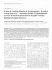 Research paper thumbnail of A Gain-of-Function Mutation in Synaptotagmin-1 Reveals a Critical Role of Ca2+-Dependent SolubleN-Ethylmaleimide-Sensitive Factor Attachment Protein Receptor Complex Binding in Synaptic Exocytosis