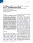 Research paper thumbnail of Doc2 supports spontaneous synaptic transmission by a Ca(2+)-independent mechanism