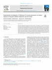 Research paper thumbnail of Experimental investigation of influences of several parameters on seismic capacity of masonry infilled reinforced concrete frame