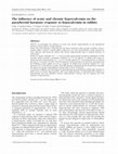 Research paper thumbnail of The influence of acute and chronic hypercalcemia on the parathyroid hormone response to hypocalcemia in rabbits