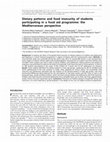 Research paper thumbnail of Dietary patterns and food insecurity of students participating in a food aid programme: the Mediterranean perspective