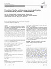 Research paper thumbnail of Promotion of healthy nutrition among students participating in a school food aid program: a randomized trial