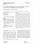 Research paper thumbnail of Diffuse optical tomography in the human brain: A briefly review from the neurophysiology to its applications