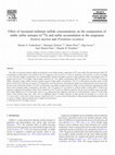 Research paper thumbnail of Effect of increased sediment sulfide concentrations on the composition of stable sulfur isotopes (δ34S) and sulfur accumulation in the seagrasses Zostera marina and Posidonia oceanica