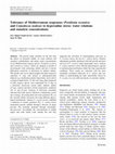 Research paper thumbnail of Tolerance of Mediterranean seagrasses (Posidonia oceanica and Cymodocea nodosa) to hypersaline stress: water relations and osmolyte concentrations