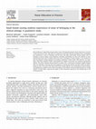 Research paper thumbnail of Saudi female nursing students experiences of sense of belonging in the clinical settings: A qualitative study