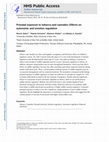 Research paper thumbnail of Prenatal exposure to tobacco and cannabis: Effects on autonomic and emotion regulation