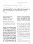 Research paper thumbnail of Matrix Metalloproteinase 12 Accelerates the Initiation of Atherosclerosis and Stimulates the Progression of Fatty Streaks to Fibrous Plaques in Transgenic Rabbits