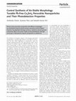 Research paper thumbnail of Control Synthesis of Air-Stable Morphology Tunable Pb-Free Cs<sub>2</sub> SnI<sub>6</sub> Perovskite Nanoparticles and Their Photodetection Properties