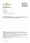 Research paper thumbnail of Change in fatigue in acceptance and commitment therapy‐based treatment for chronic pain and its association with enhanced psychological flexibility