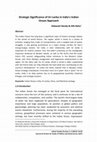 Research paper thumbnail of Strategic Significance of Sri Lanka in India's Indian Ocean Approach