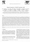 Research paper thumbnail of Optical properties of InGaN quantum wells