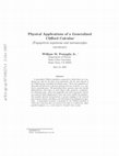 Research paper thumbnail of Physical Applications of a Generalized Clifford Calculus (Papapetrou equations and Metamorphic Curvature)