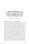 Research paper thumbnail of Beyond the Bifurcation of Nature: Tracing More-Than-Human Aesthetics in Times of Socio-Ecological Crisis