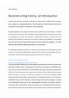 Research paper thumbnail of Reconstructing History: An Introduction