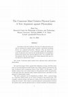 Research paper thumbnail of The Conscious Mind Violates Physical Laws: A New Argument against Physicalism