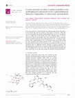 Research paper thumbnail of Crystal structure of ethyl 3-amino-6-methyl-2-[(4-methyl-phen-yl)carbamo-yl]-4-[(E)-2-phenyl-ethen-yl]thieno[2,3-b]pyridine-5-carboxyl-ate monohydrate