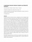 Research paper thumbnail of Long-Range Hydrophobic Attraction Between Graphene and Water/Oil Interfaces