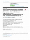 Research paper thumbnail of Prise en charge thérapeutique des patients présentant un trouble bipolaire en France et en Europe : étude multinationale longitudinale WAVE-bd