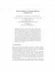 Research paper thumbnail of Formal Methods in Testing Software Architectures