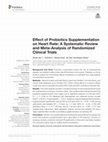 Research paper thumbnail of Effect of Probiotics Supplementation on Heart Rate: A Systematic Review and Meta-Analysis of Randomized Clinical Trials