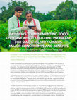 Research paper thumbnail of PATHWAYS TO IMPLEMENTING FOOD SYSTEMS CAPACITY-BUILDING PROGRAMS FOR SMALLHOLDER FARMERS: MAJOR CONSTRAINTS AND BENEFITS, Are these programs reaching the smallholder farmers most in need?