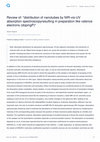 Research paper thumbnail of Review of: "distribution of nanotubes by NIR-vis-UV absorption spectroscopyresulting in preparation like valence electrons (dopingP)"