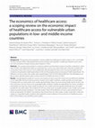 Research paper thumbnail of The economics of healthcare access: a scoping review on the economic impact of healthcare access for vulnerable urban populations in low- and middle-income countries