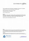 Research paper thumbnail of Care farming: Rehabilitation or punishment? A qualitative exploration of the use of care farming within community orders