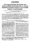 Research paper thumbnail of Expedited Publication: Neurospectroscopic alterations and globus pallidus hyperintensity as related magnetic resonance markers of reversible hepatic encephalopathy