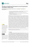 Research paper thumbnail of The Effect of Nonthermal Pretreatment on the Drying Kinetics and Quality of Black Garlic